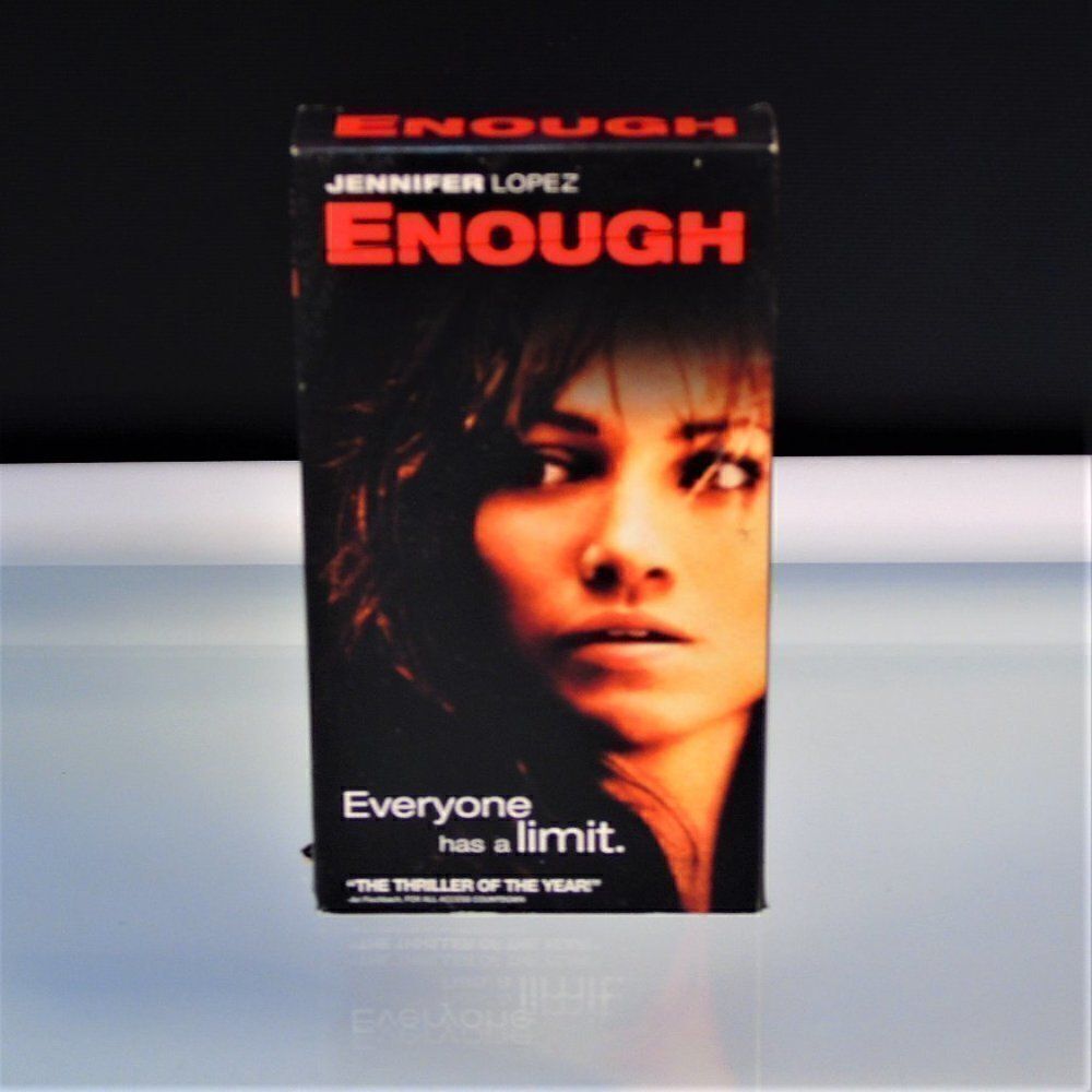 Enough 2002 VHS Jennifer Lopez VCR Movie
